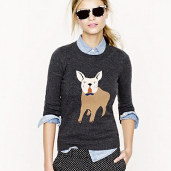 J. Crew Factory Sweaters - J. Crew Dog Sweater